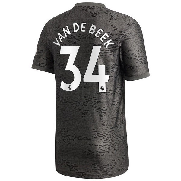 Maillot Football Manchester United NO.34 Van Beek Exterieur 2020-21 Noir